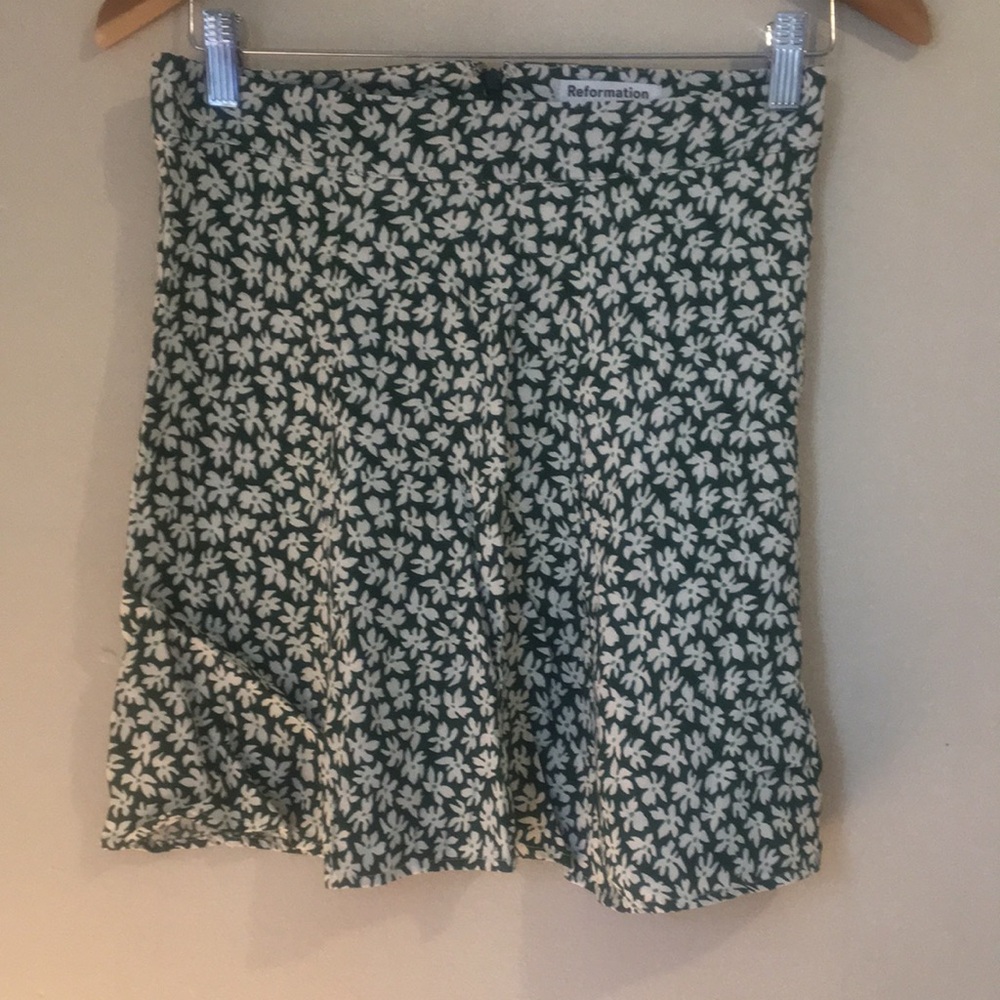 Reformation Floral A-Line Skirt size6